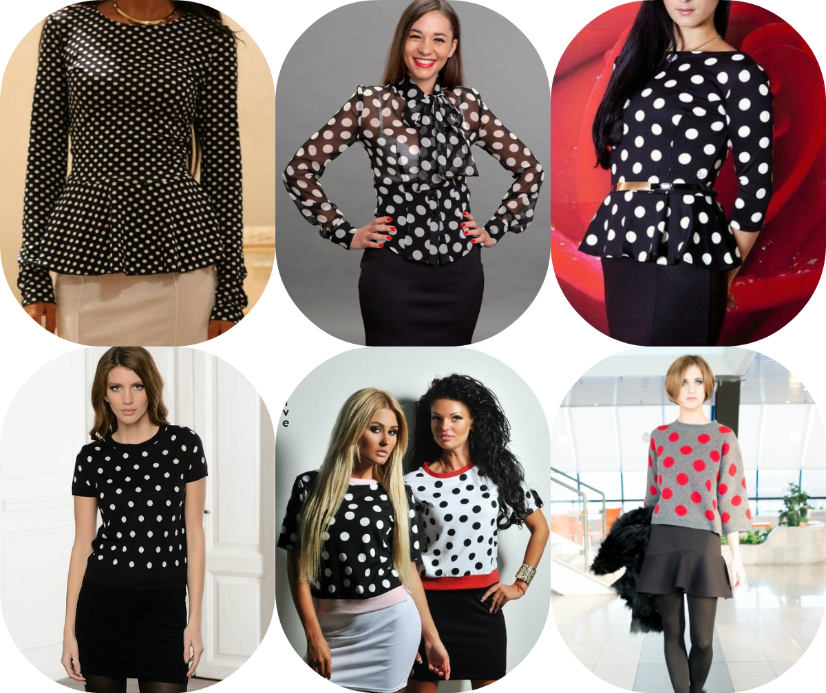What to wear with polka dots: the most fashionable combinations
